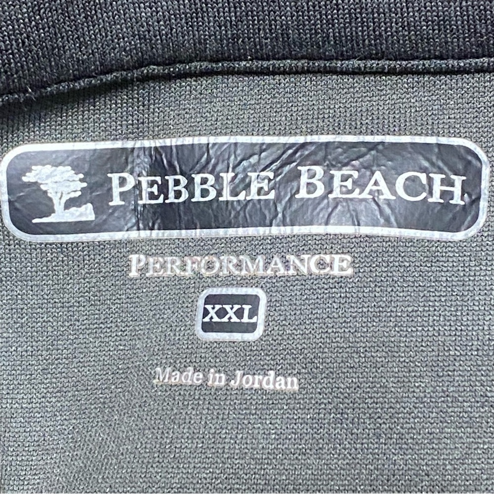 Pebble Beach Charcoal Gray Quarter Zip Golf Pullover Jacket XXL - Picture 4 of 6
